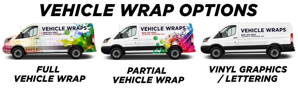 Lakewood Vehicle Wraps vehicle wrap options
